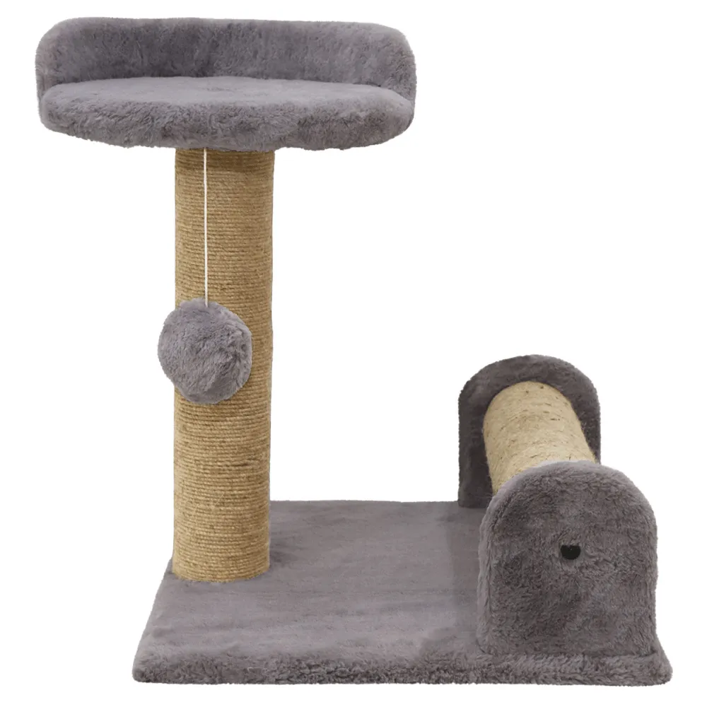 Hiputee Dual Scratching Post Tree with Natural Sisal Rope for Kittens & Cats