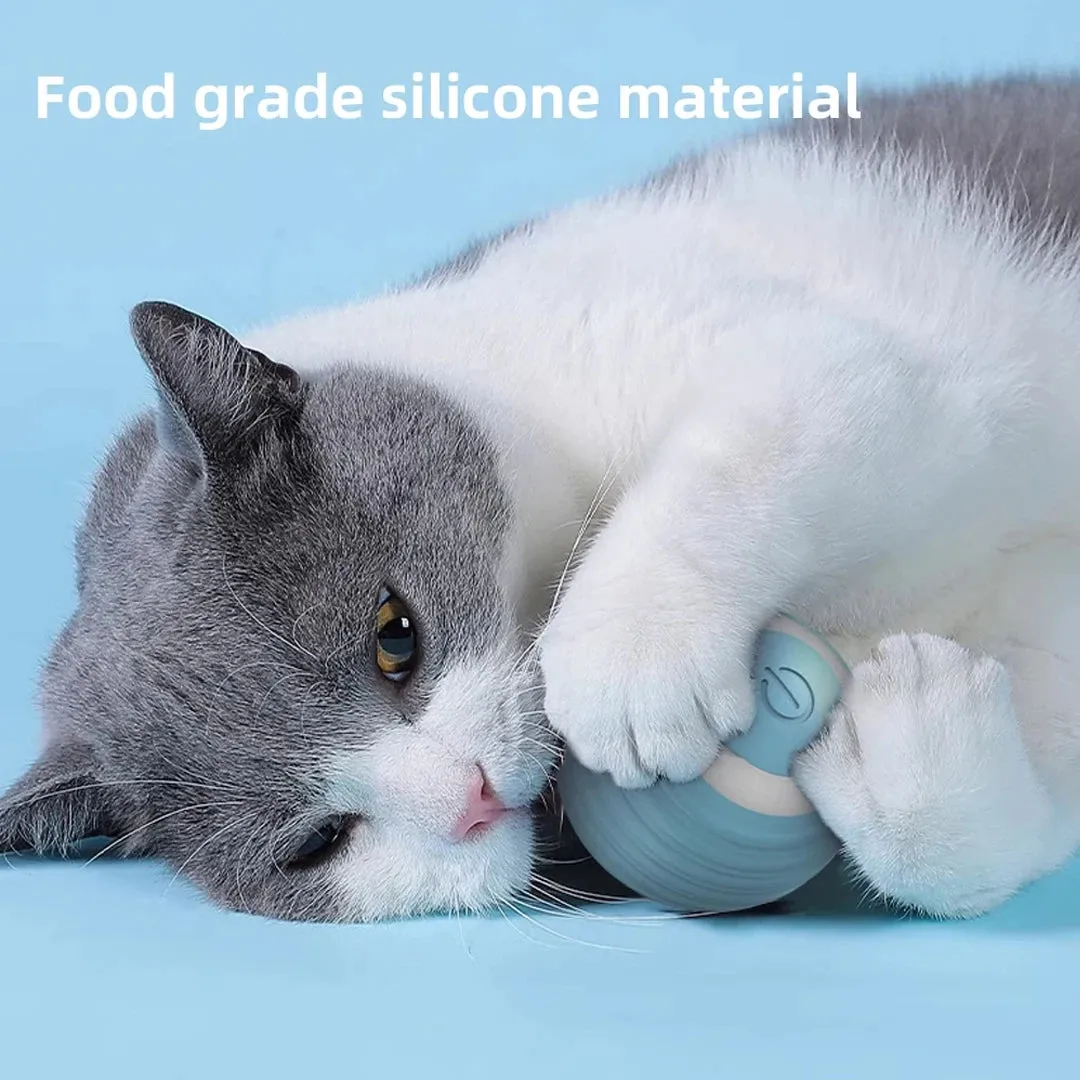 Interactive Cat Ball Toy Pet Silicone Premium Rechargeable with Light