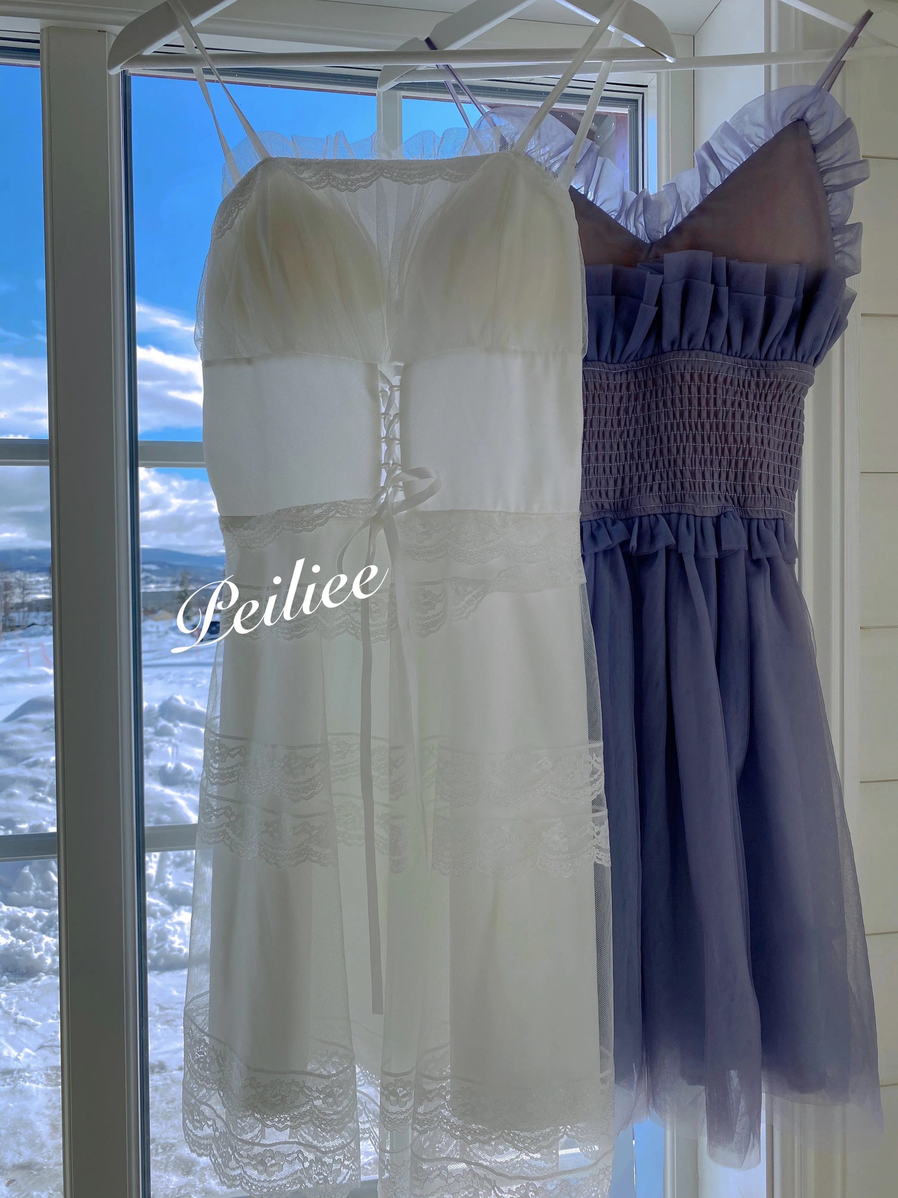 Iris Pallida Lam Lavender Dress