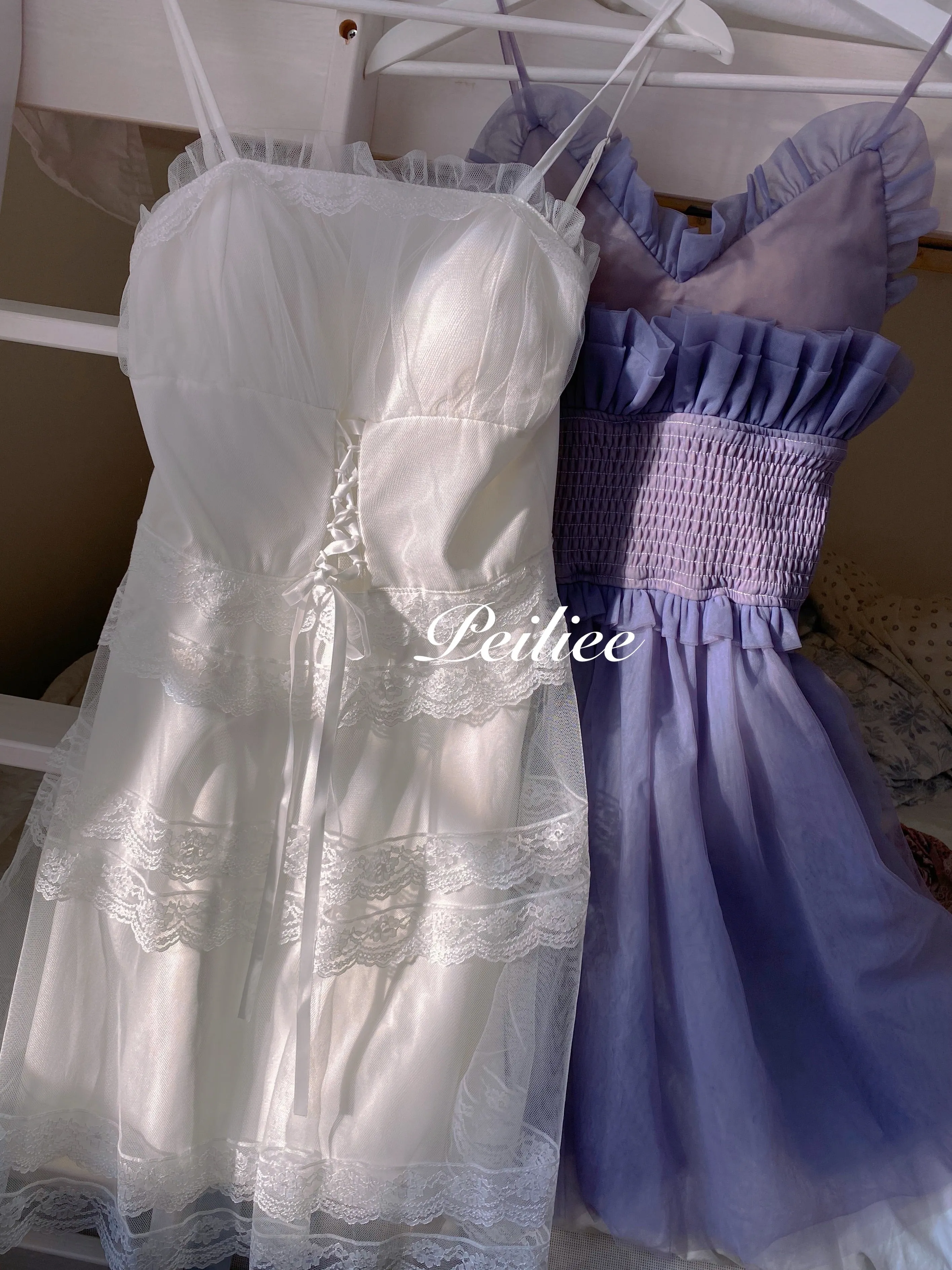 Iris Pallida Lam Lavender Dress