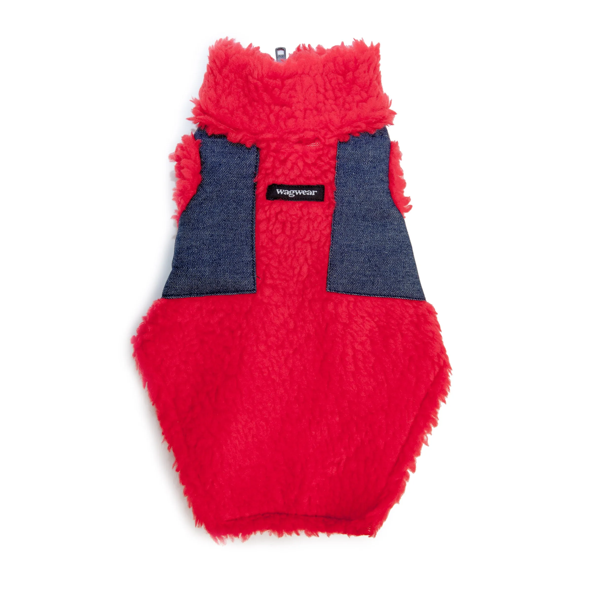 Monkey Fleece in Red and Denim (DOG & CO. Exclusive) (FINAL SALE)