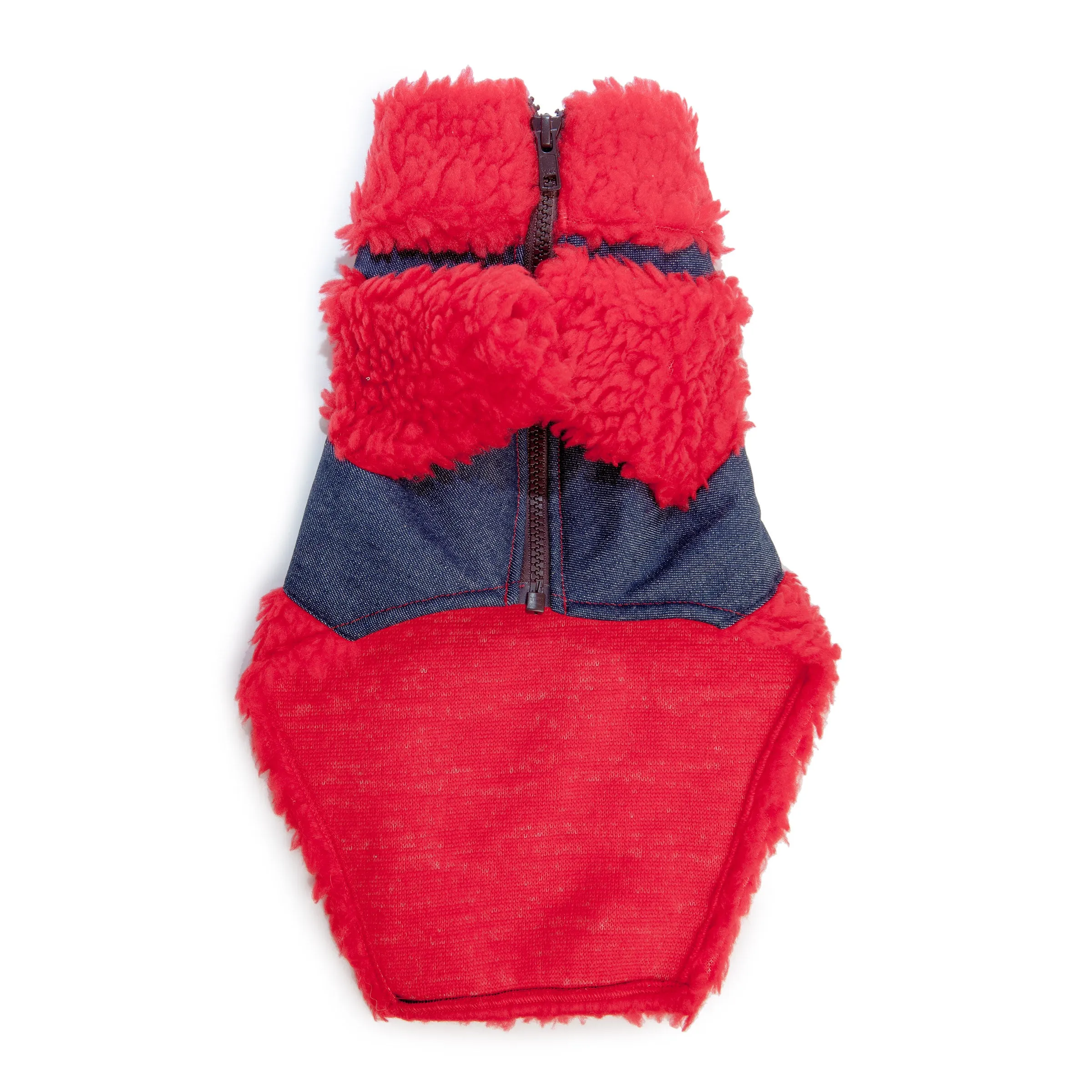 Monkey Fleece in Red and Denim (DOG & CO. Exclusive) (FINAL SALE)