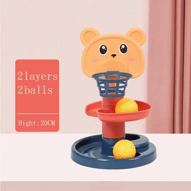 Montessori Baby Toy Rolling Ball Children Montessori Educational Games For Babies Stacking Track Baby Development Toys Children