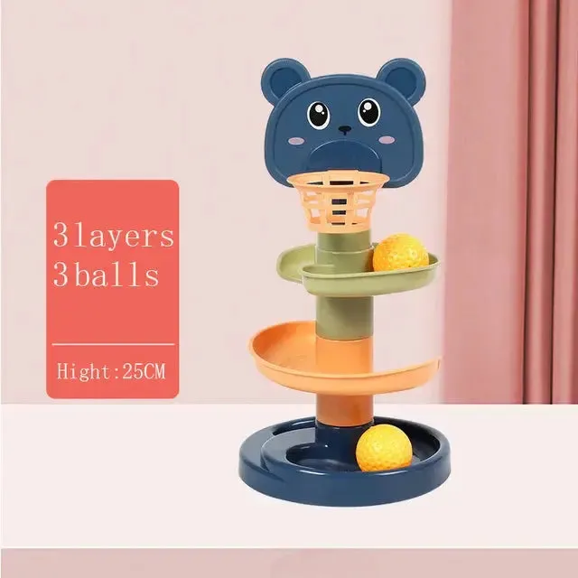 Montessori Baby Toy Rolling Ball Children Montessori Educational Games For Babies Stacking Track Baby Development Toys Children