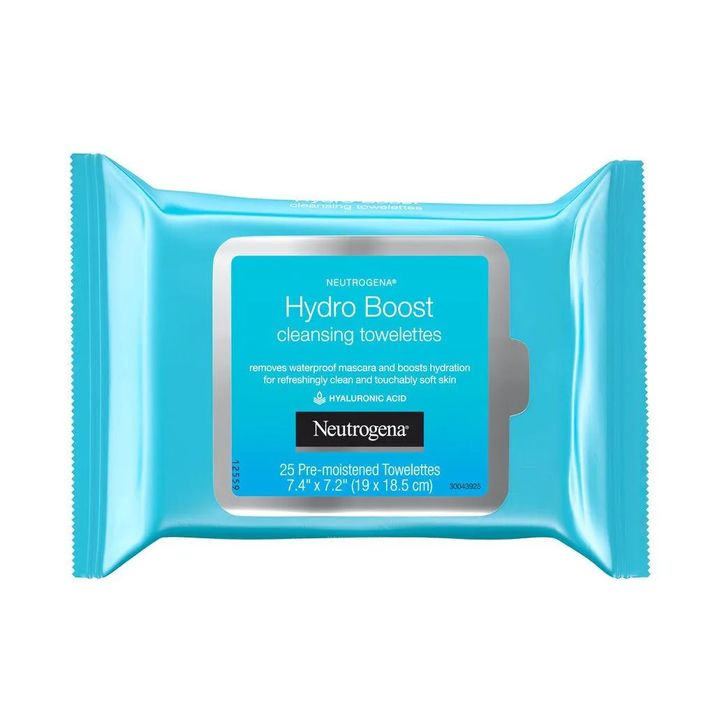 Neutrogena Hydro Boost Cleanser Facial Wipes - 25 Wipes