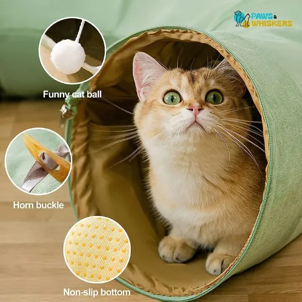 Paws & Whiskers Cat tunnel bed house