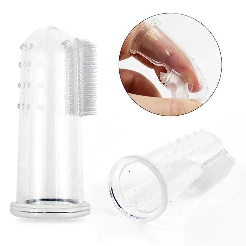 Pet Dental Finger Toothbrush for Cats and Dogs: Fresh Breath & Healthy Gums