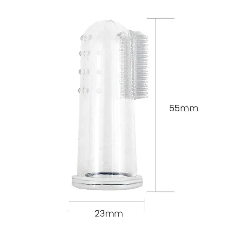 Pet Dental Finger Toothbrush for Cats and Dogs: Fresh Breath & Healthy Gums