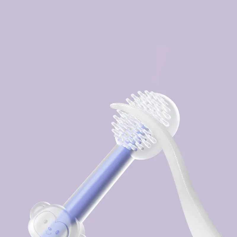 Pet Toothbrush Purple Cat Silica Gel Brush Clear Up Bad Breath Tartar Teeth Care Dog Cat Cleaning Mouth Dogs Supplies