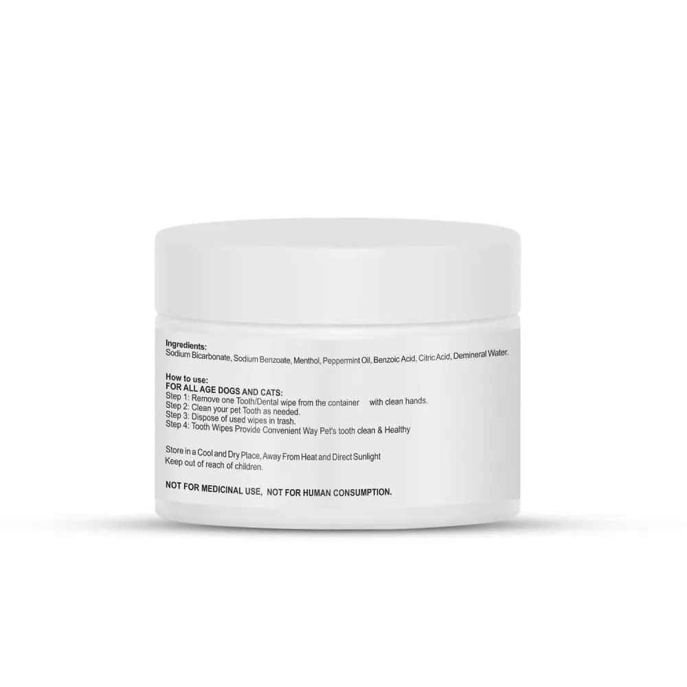 Petvit Dental Wipes for Dogs and Cats