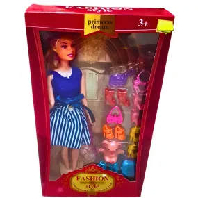 Princess Dream Fashion Doll with Stylish Outfit & Accessories – Dress-Up Playset for Kids 3 