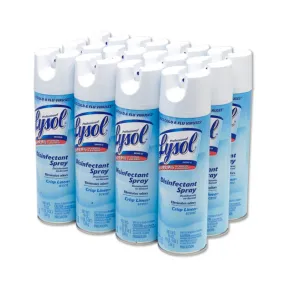 Professional Lysol® Crisp Linen Disinfectant Spray (19 oz Aerosol Cans) - Case of 12