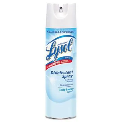 Professional Lysol® Crisp Linen Disinfectant Spray (19 oz Aerosol Cans) - Case of 12