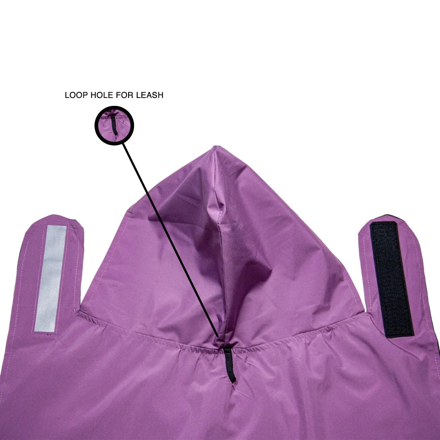 "Chasing Rainbows" Printed DryTech Dog Raincoat with Reflective Strips For Protection | Visibilitee Collection
