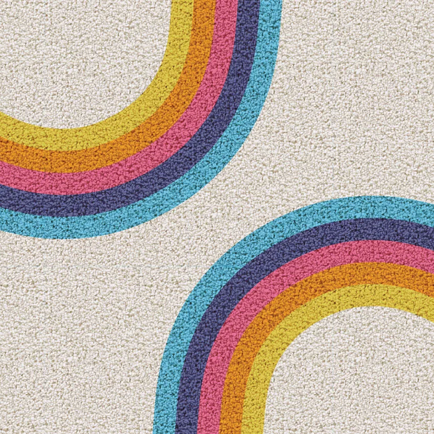 Rainbow Vinyl Mat - Clearance