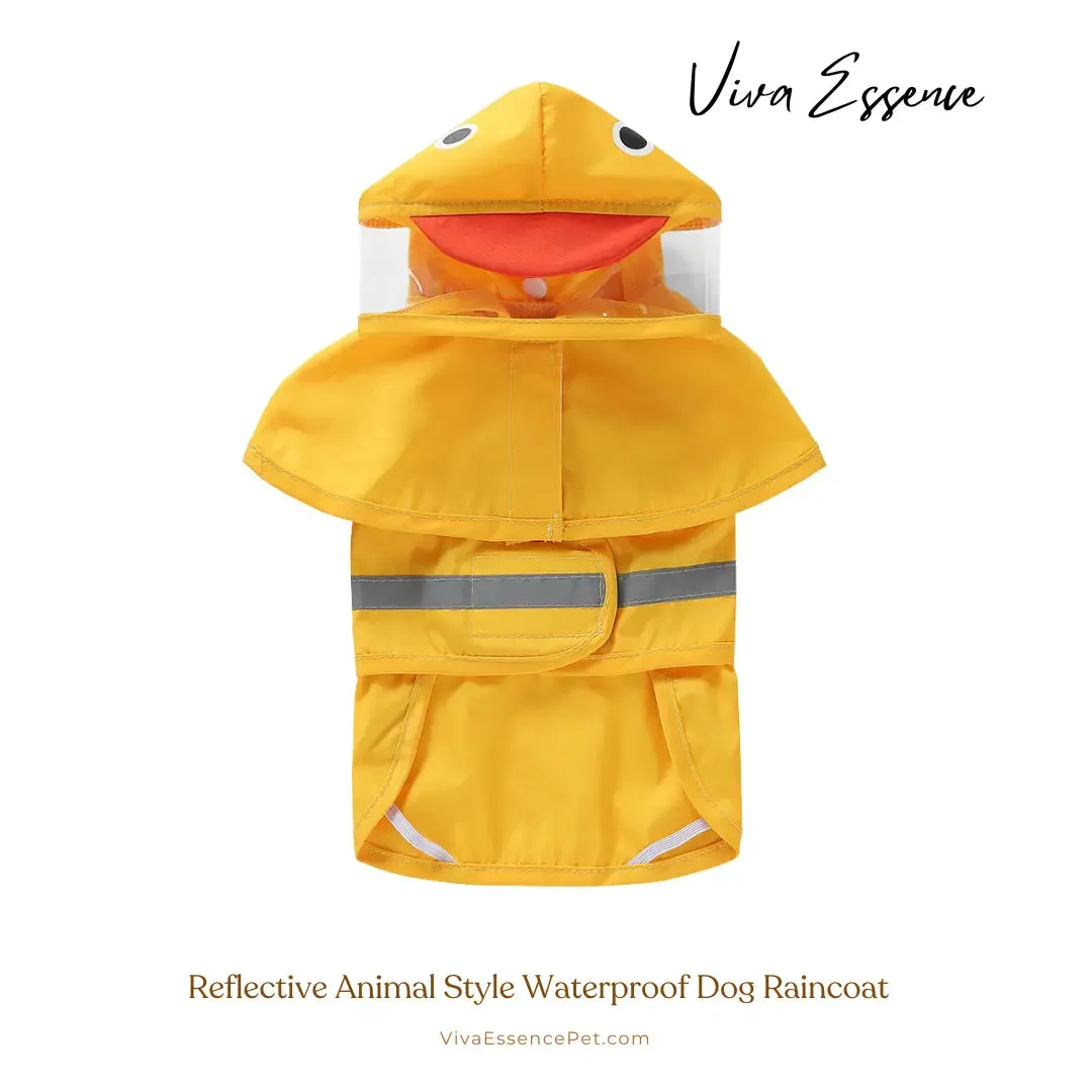 Reflective Animal Style Waterproof Dog Raincoat
