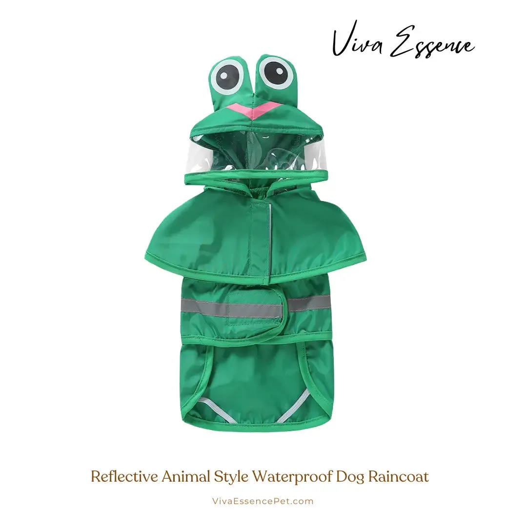 Reflective Animal Style Waterproof Dog Raincoat