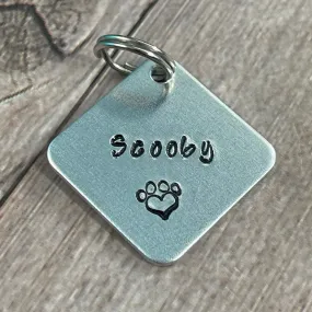 SQUARE PET ID TAG