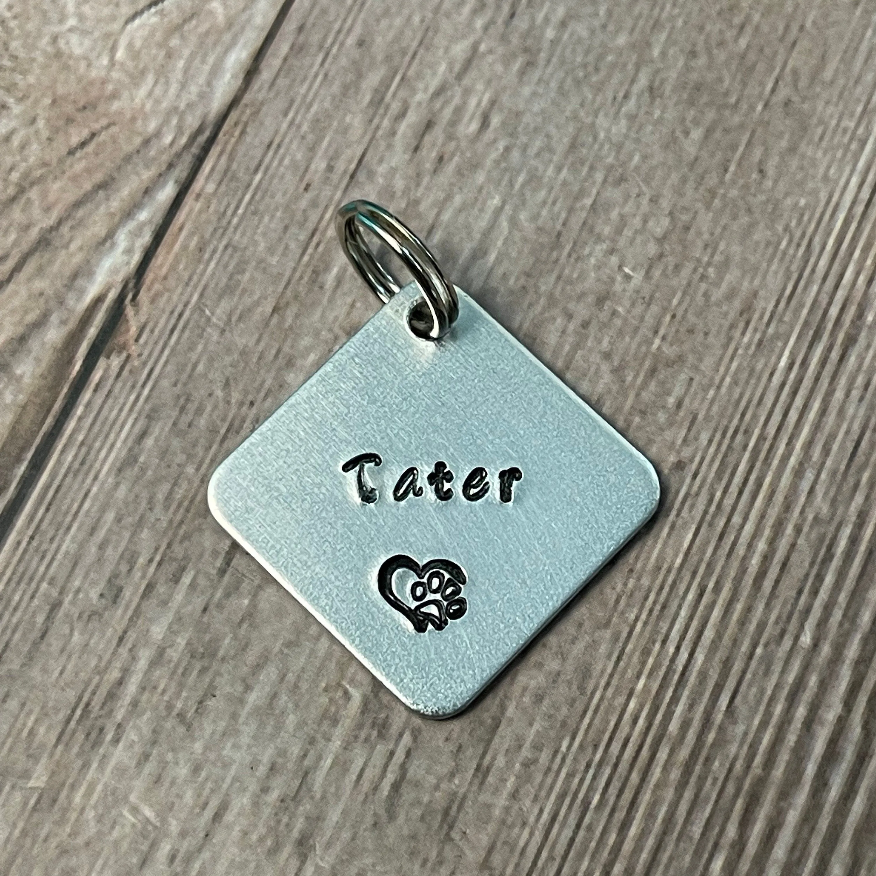 SQUARE PET ID TAG