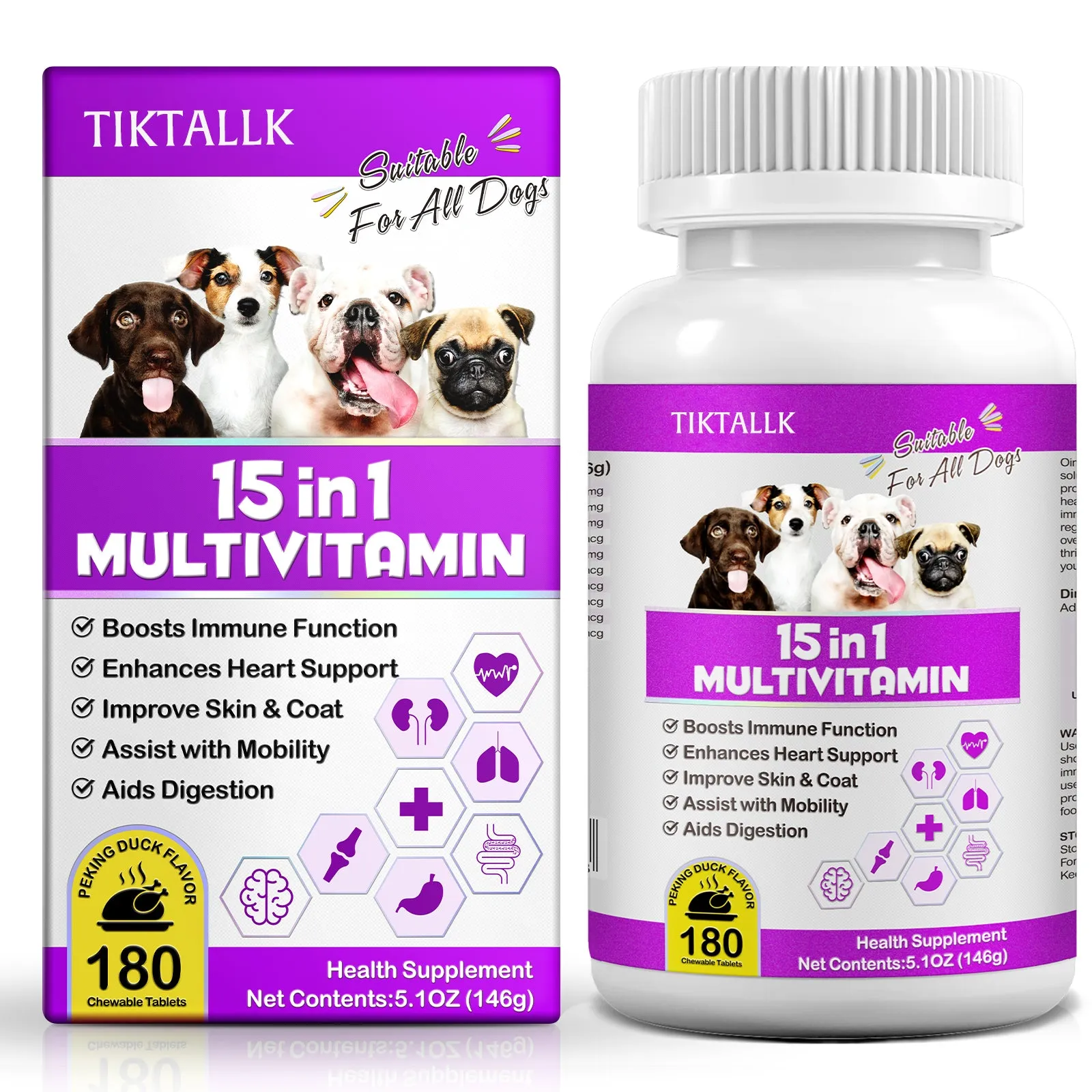 TIKTALLK 15 in 1 Multivitamin