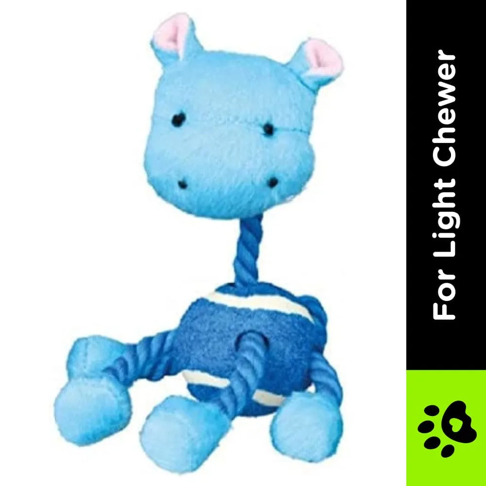 Trixie Animal Figures with Tennis Ball & Rope Toy for Dogs (Blue)