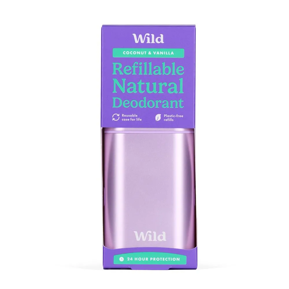 Wild Purple Case and Coconut & Vanilla Deodorant 40g